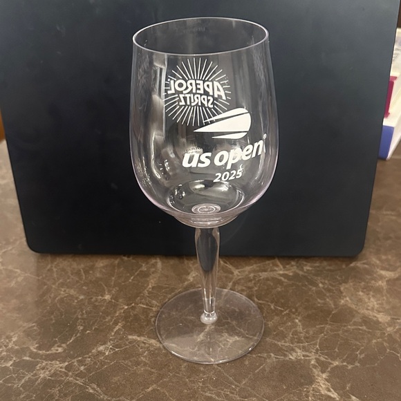 2025 US Open Aperol Spritz Wine Glass, Plastic - Picture 1 of 2